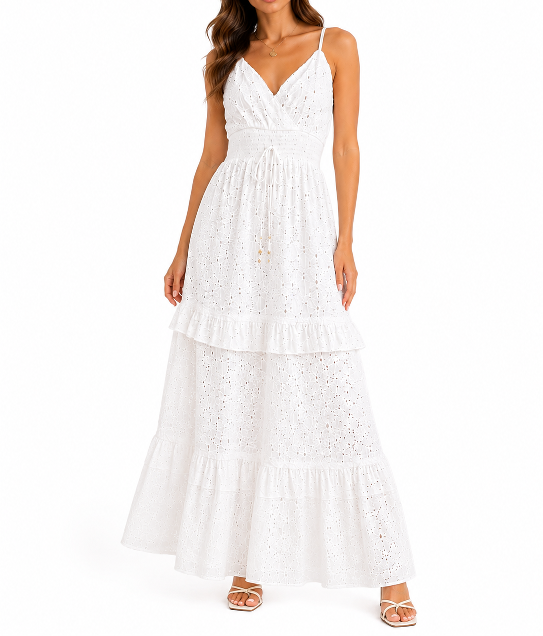 Vestido White Garden