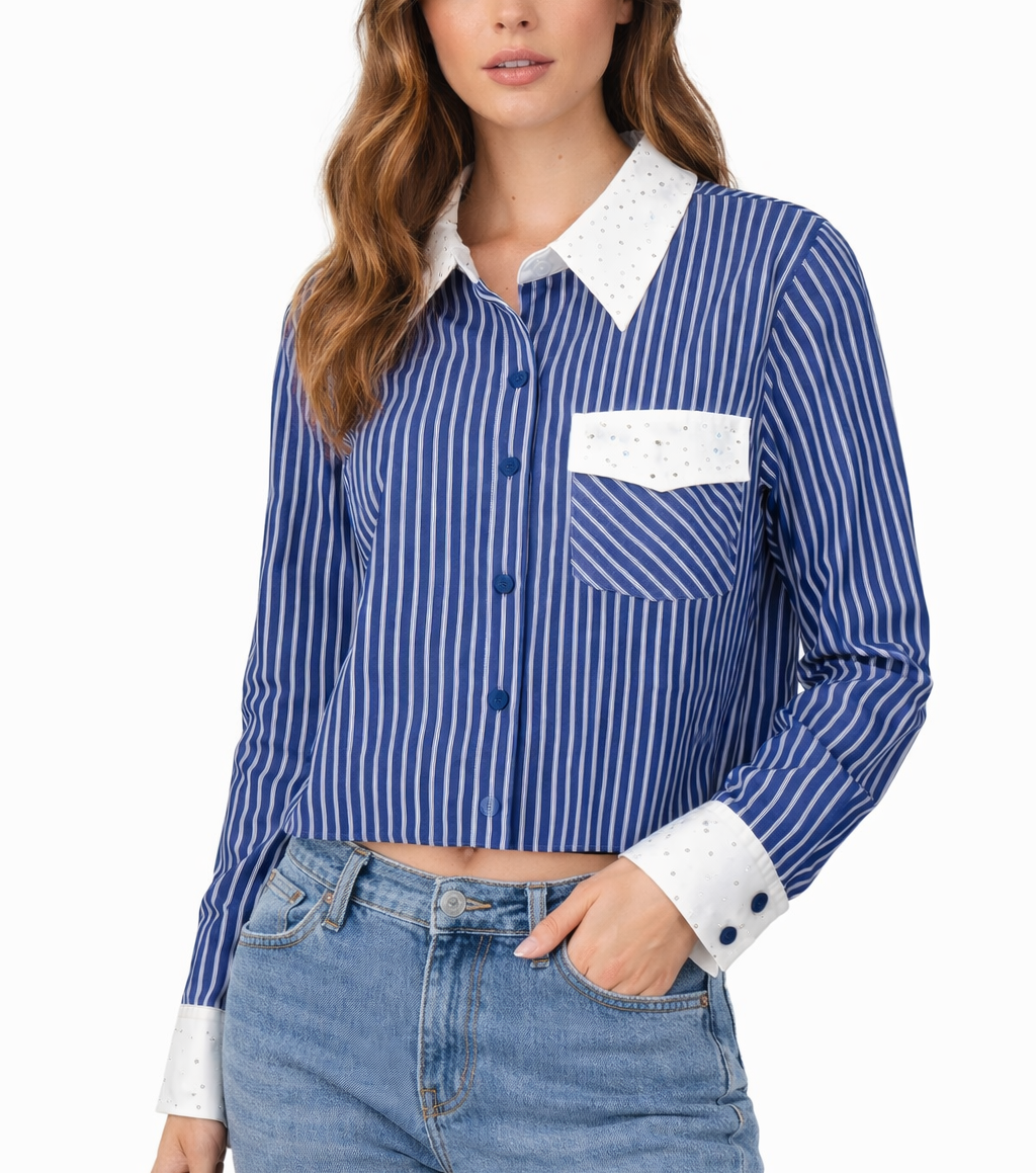 Shimmer Blue & White