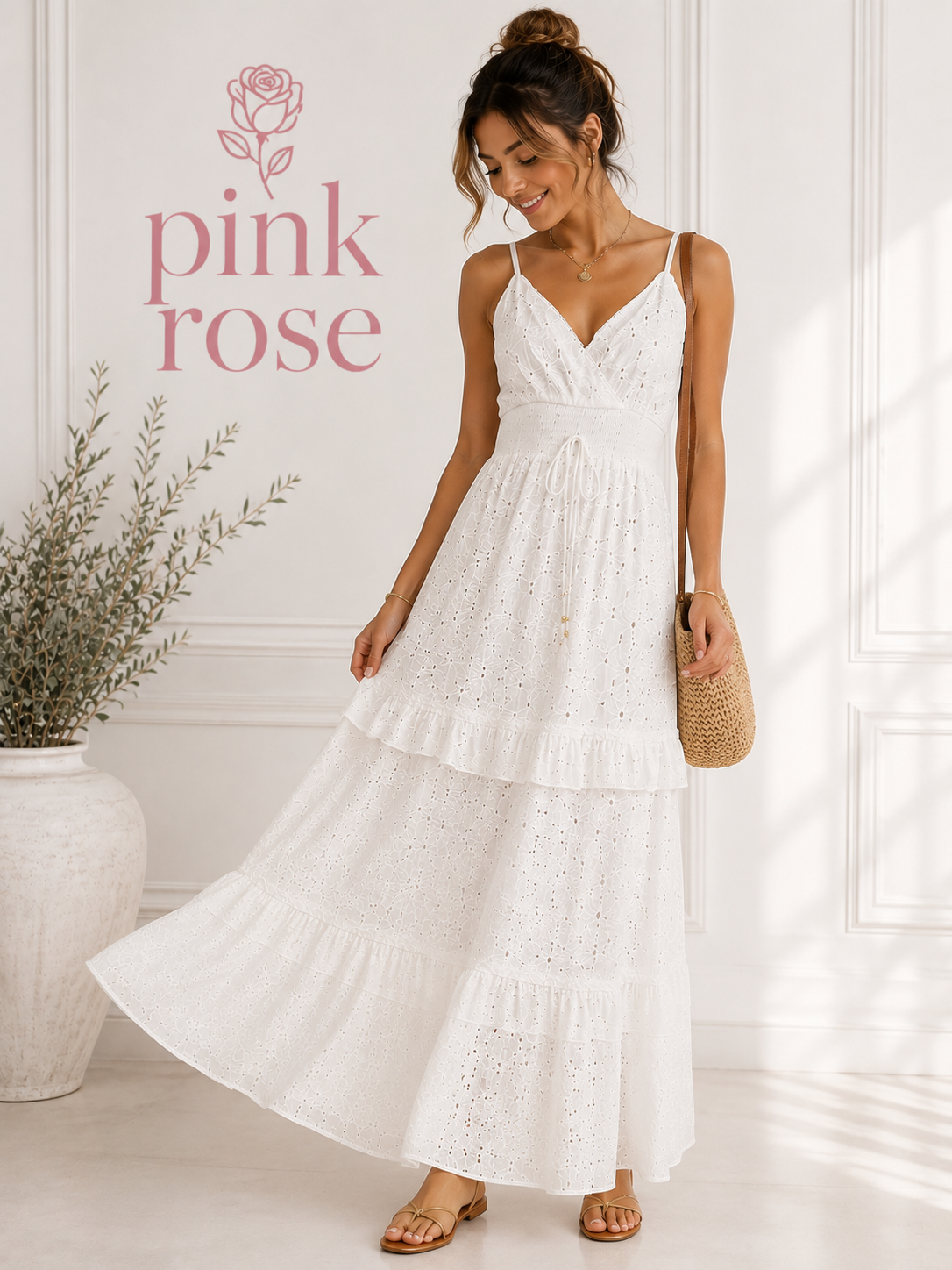 Vestido White Garden